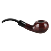Pulsar Shire Pipes Bent Tomato Cherry Wood - 5.3" - Discreet Smoker